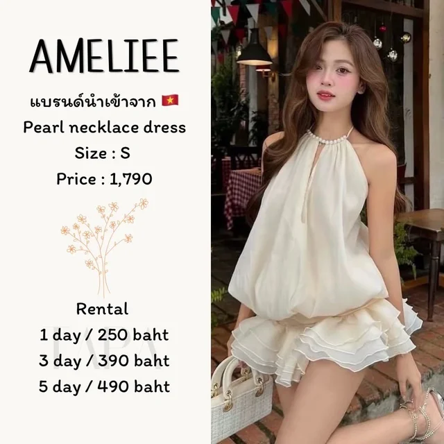 AMELIEE – Pearl Necklace Dress