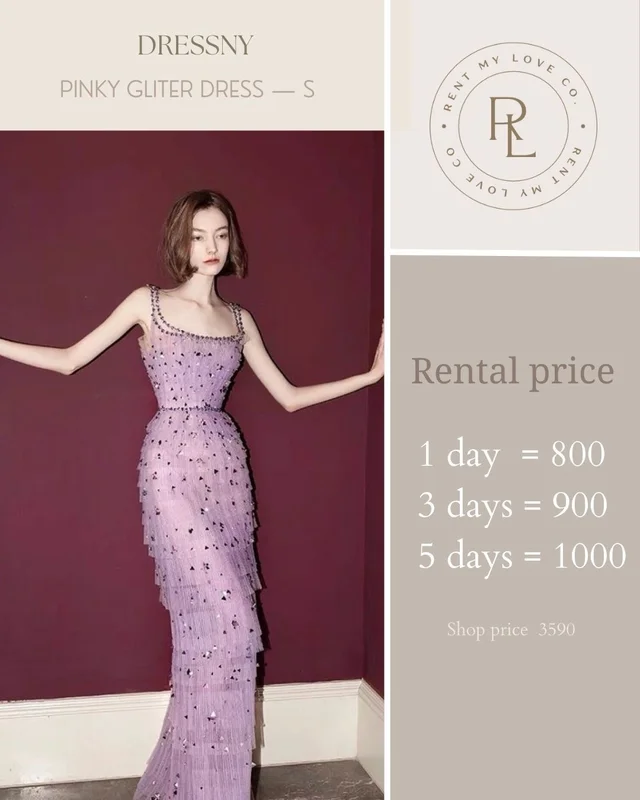 Pinky Glitter Dress
