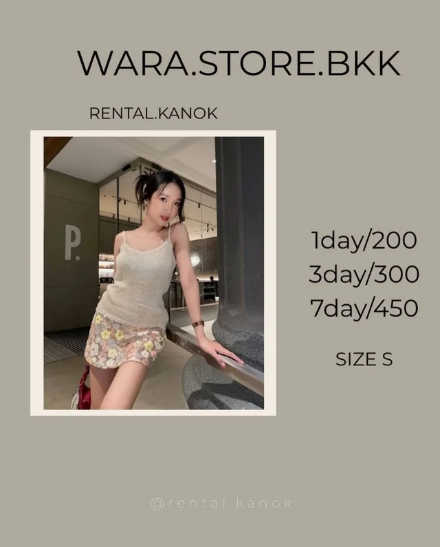 WARA.STORE.BKK – เดรสสายเดี่ยวลุคหวานละมุน 1