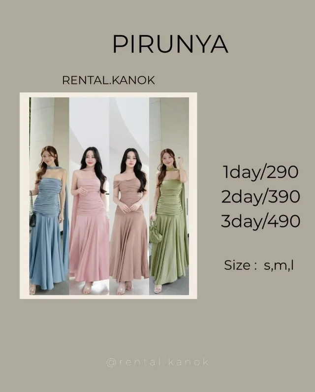 PIRUNYA – เดรสยาวเกาะอกหวานหรู 1