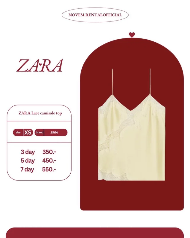Zara Lace camisole top thumbnail 3