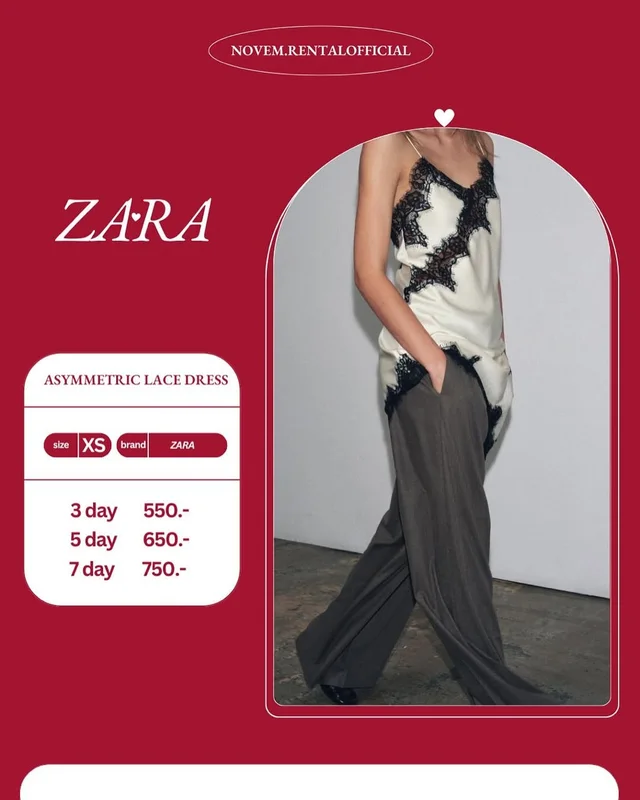 Zara ASYMMETRIC LACE DRESS (alternate)