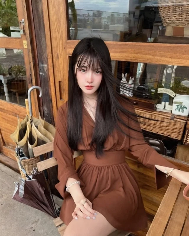 FABRIQUECO เดรสน้ำตาลหวานละมุน thumbnail 2