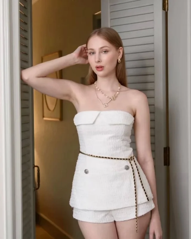MISSHERCO เซ็ตขาวหรูสาวแพงดูดีมีคลาส thumbnail 5