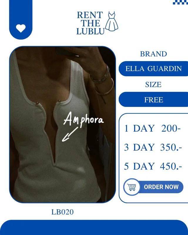 ELLA GUARDIN เสื้อสายเดี่ยวเว้าหน้าแซ่บสายฝอ