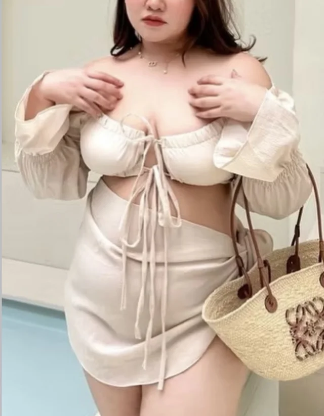 Bamboo beach set ชุดเซทเดินหาด เดินสวยๆ สำหรับสาวที่ยัง ไม่กล้าใส่บิกินี่และยังไม่กล้าโชว์แขน (alternate)