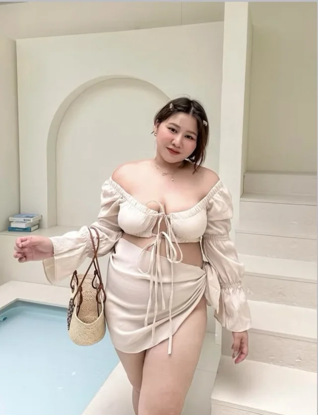 Bamboo beach set ชุดเซทเดินหาด เดินสวยๆ สำหรับสาวที่ยัง ไม่กล้าใส่บิกินี่และยังไม่กล้าโชว์แขน thumbnail 2