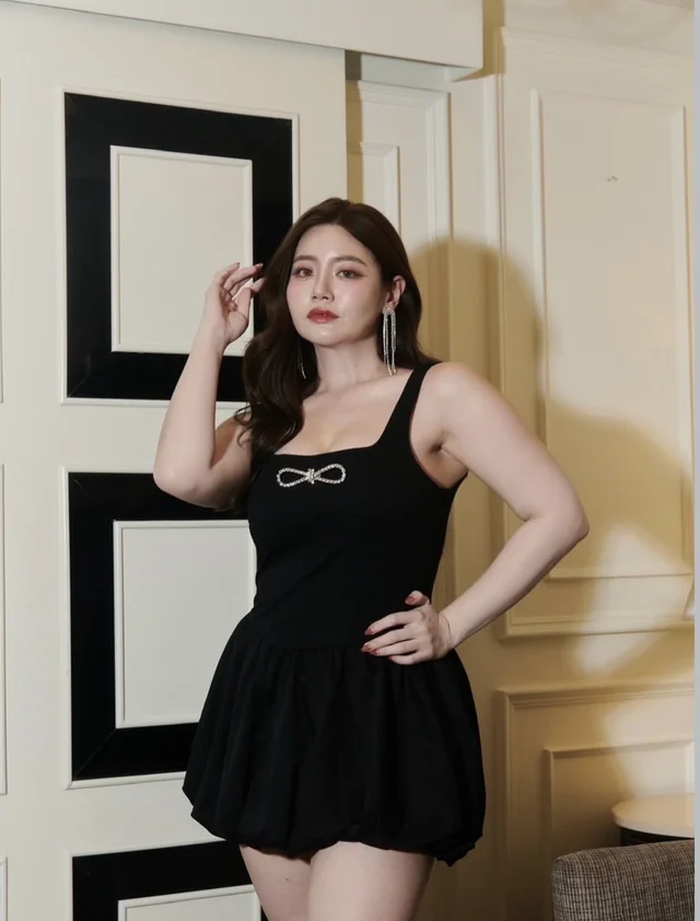 Bubble black Dress ชุดเดรสสีดำ thumbnail 3