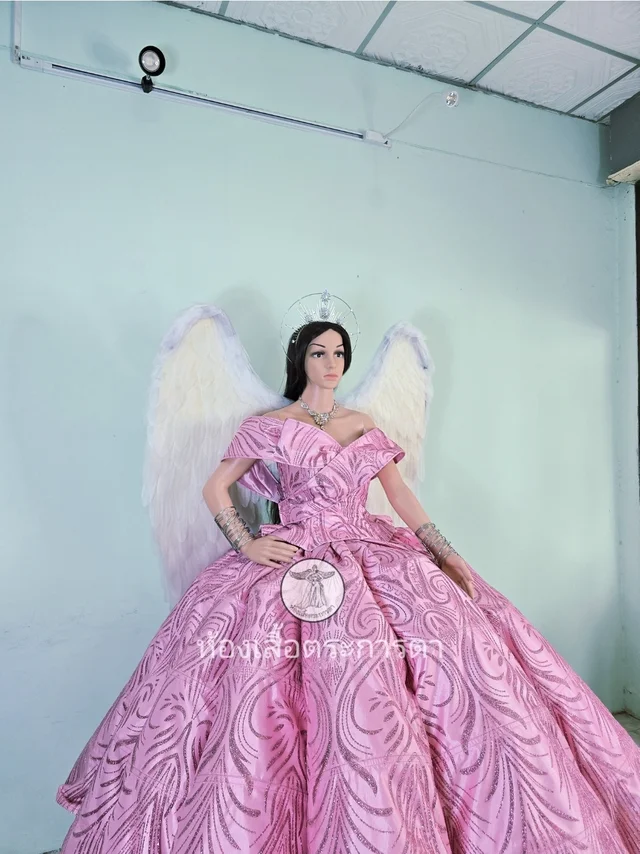 ชุดสุ่มกลีบมะเฟือง สีชมพู