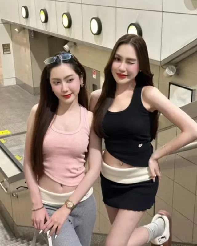 SIRI STYLE เซ็ตสายเดี่ยวลุคชิล น่ารักมินิมอลเกาหลี thumbnail 4
