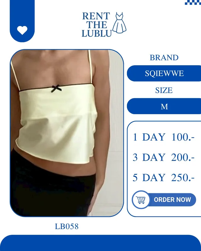 SQIEWWE เสื้อสายเดี่ยวสีเหลืองพาสเทล น่ารักมินิมอล