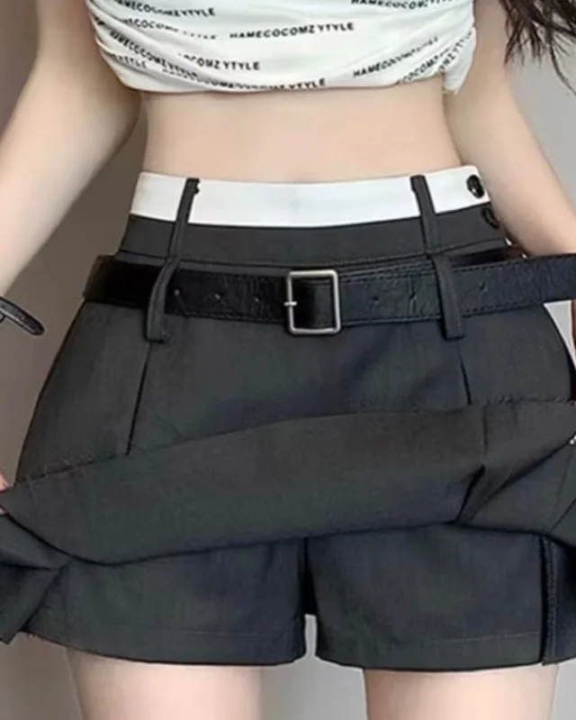 SKIRT กระโปรงสั้นจีบเอวต่ำ สายแฟสุดแซ่บ (alternate)
