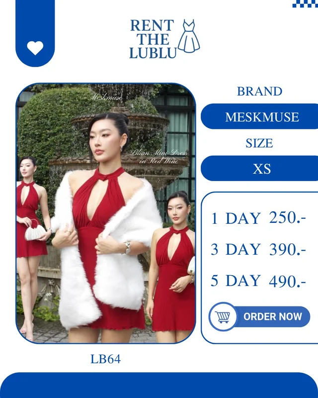Meshmuse เดรสสายเดี่ยวพริ้วหรู สายลูกคุณหนูละมุน
