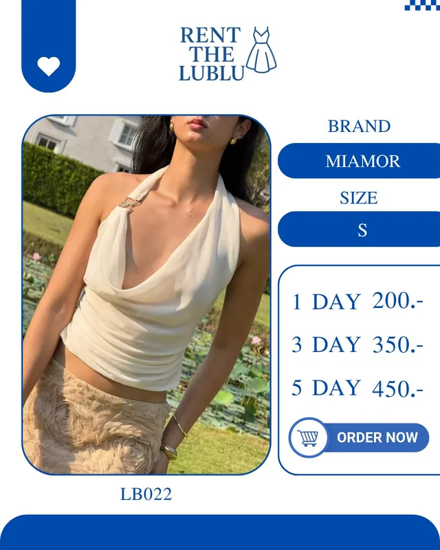 MIAMOR เสื้อคล้องคอคอถ่วง ผ้าพริ้วหรูดูแพง