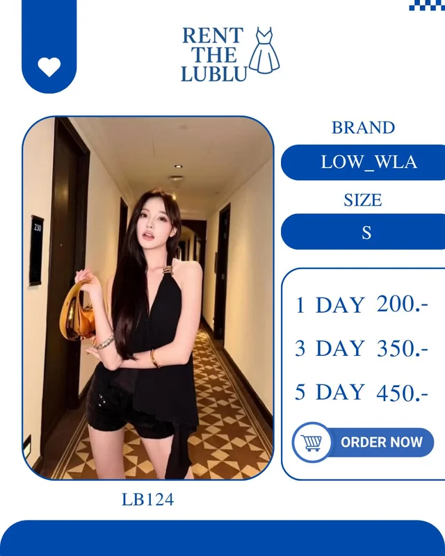 LOWWLA ชุดเซ็ตสายคล้องคอสีดำแซ่บหรู