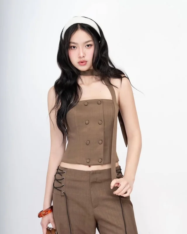 HOO DESIGN ชุดเซ็ตน้ำตาลสายแฟหรูเท่ thumbnail 4