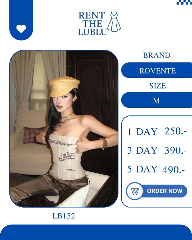 LOLA เสื้อสายเดี่ยวระบายหลังเปิดหวานละมุน Elegant Backless Top
