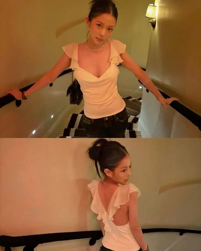Lola เสื้อแขนระบายสีขาว thumbnail 4