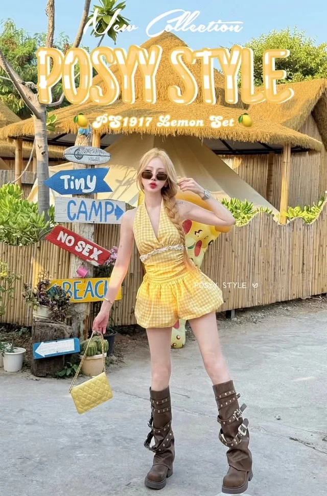Posyy set สก็อตเหลือง (alternate)