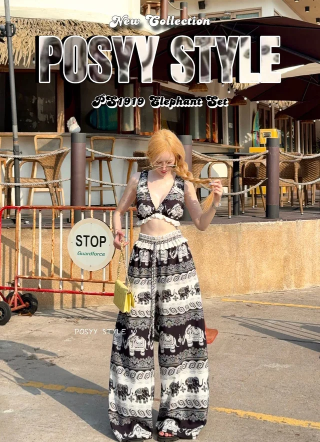 POSYYครอป กางเกงช้างลูกไม้ thumbnail 2