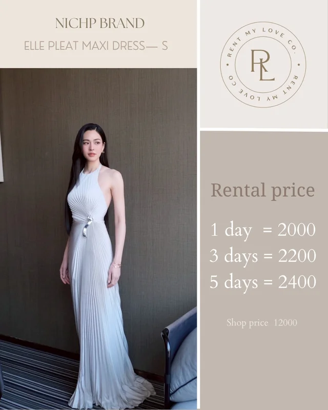 Elle Pleat Maxi Dress
