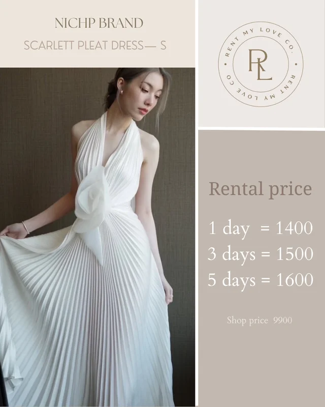 Scarlett Pleat Dress thumbnail 2