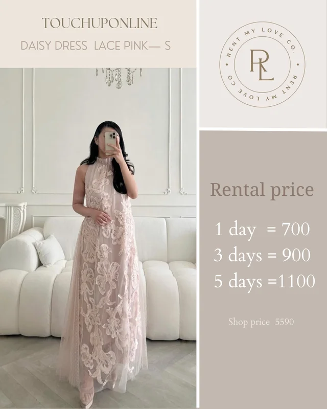Daisy Dress Lace Pink