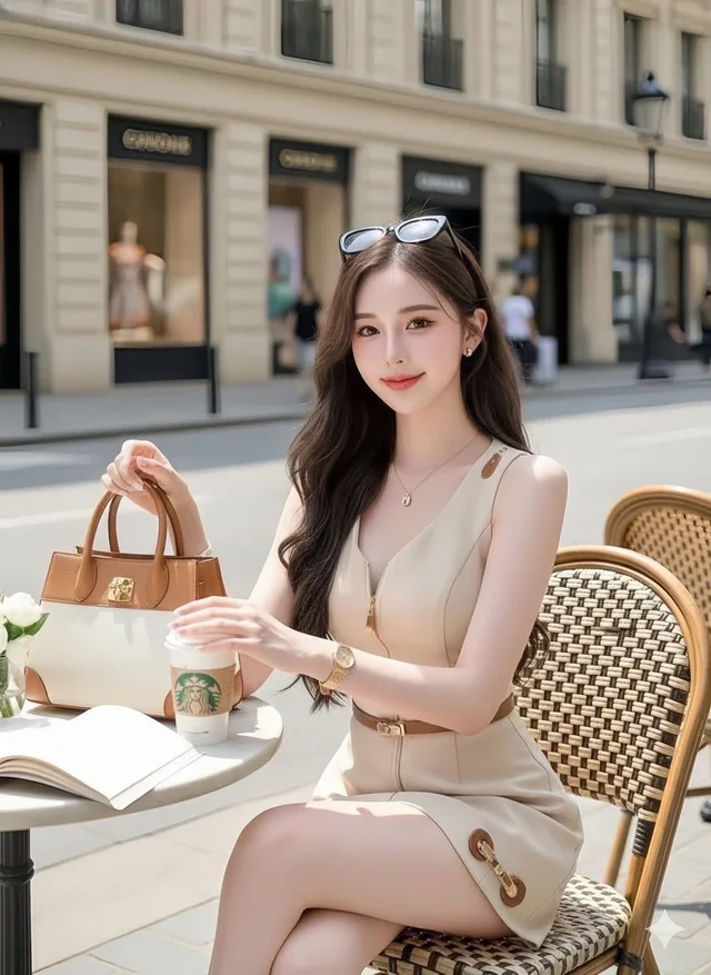 ATN เดรสซิปหน้าสีครีมลุคคุณหนู เรียบหรูดูแพง thumbnail 3