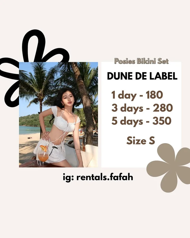 Dune De Label บิกินี่เซ็ตหวานละมุนสไตล์รีสอร์ท