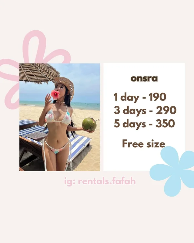 Onsra บิกินี่ดอกไม้หวานสดใส