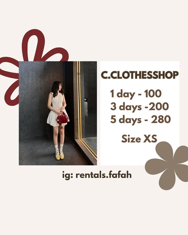 C.Clothesshop เดรสลูกไม้หวานน่ารัก