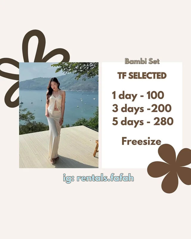 TF Selected เซ็ตสายเดี่ยวหรูละมุน