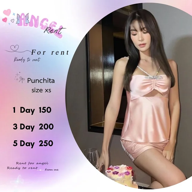 Punchita – เดรสสายเดี่ยวซาตินหวานหรู Mini Dress