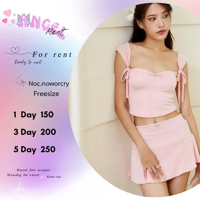 Noc.noworcry – เซตสายผูกไหล่หวานน่ารัก Two Piece 1