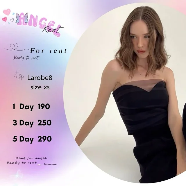 Larobe8 – เดรสเกาะอกเรียบหรูดูแพง Mini Dress