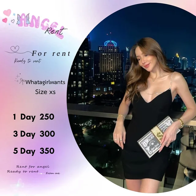 Whatagirlwants – เดรสสายเพชรสีดำหรูแซ่บ
