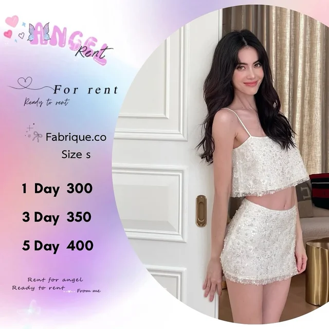 Fabrique.co เซ็ตคริสตัลสีขาวลุคหรูหวาน