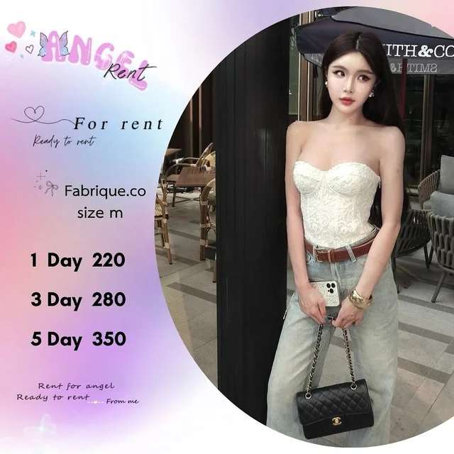 Fabrique.co เสื้อเกาะอกลูกไม้หรูหวาน 1