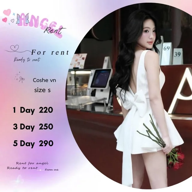 Coshe vn เดรสโบว์หลังหวานหรู ชุดเวียดนาม 1