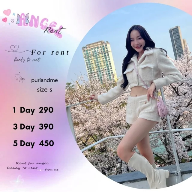 Puriandme เซ็ตขนเฟอร์คุณหนูน่ารัก