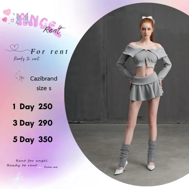Cazibrand เซ็ตเปิดไหล่สปอร์ตแฟชั่น 1