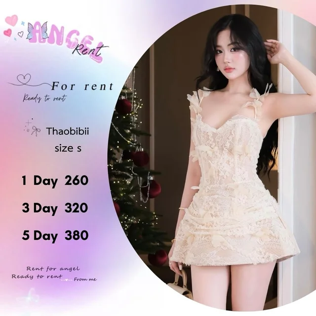 Thaobibii ชุดเดรสลูกไม้หวานหรูสไตล์คุณหนู