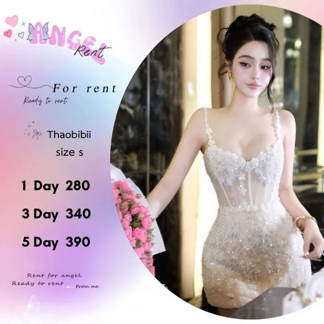 Thaobibii เดรสสายเดี่ยวลูกไม้หรู ชุดเวียดนาม