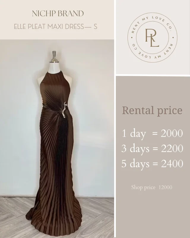 Elle Pleat Maxi Dress 1