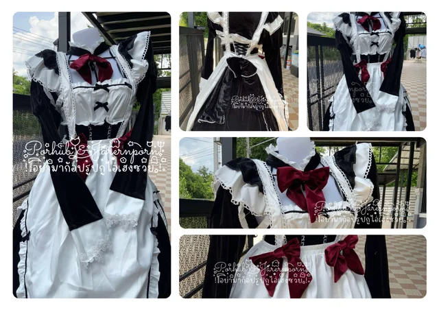 MAID COSTUME VELVET thumbnail 3