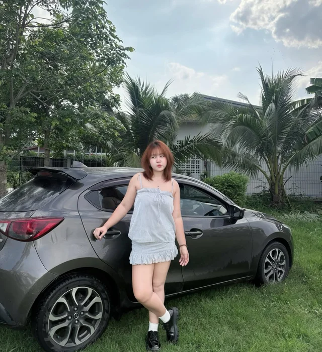 เซ็ตเสื้อสายเดี่ยวกางเกงขาสั้นลายทางฟ้าขาว Blue Stripe Casual Set thumbnail 4