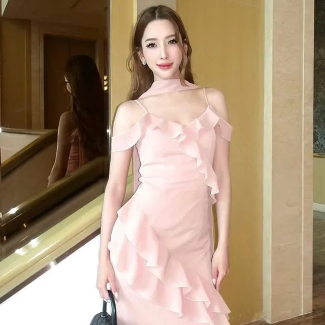 Firrr Sarah Sleeve Dress Pink thumbnail 4