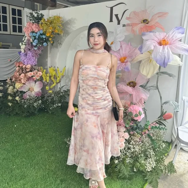 firrr Jamie Peony Long Dress  thumbnail 4