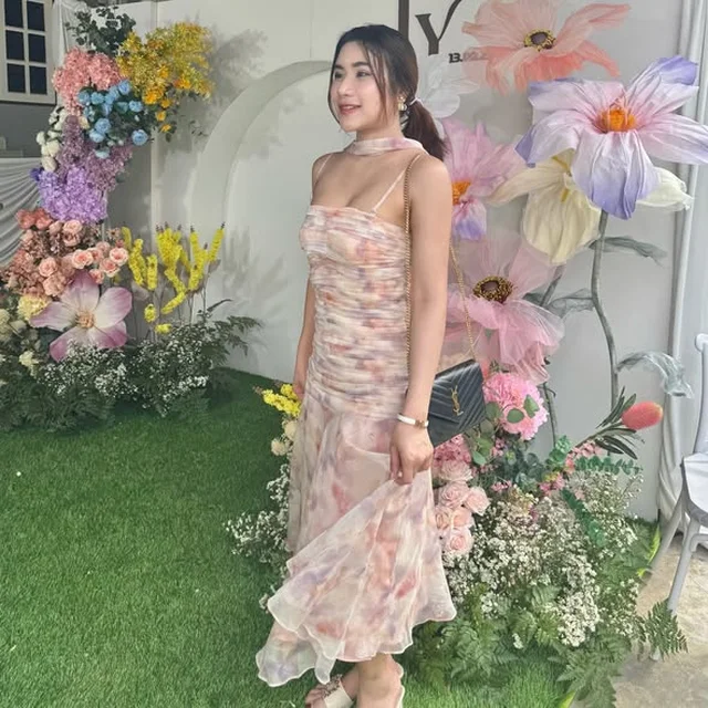 firrr Jamie Peony Long Dress  thumbnail 3