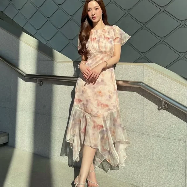 Firrr Amy Peony Floral Midi Dress  thumbnail 3